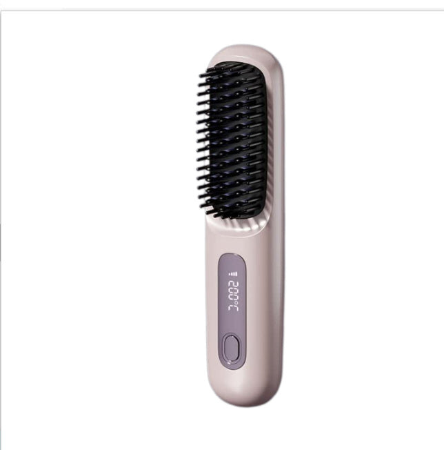 2 In 1 Straight Hair Comb Wireless Hair Straightener Brush