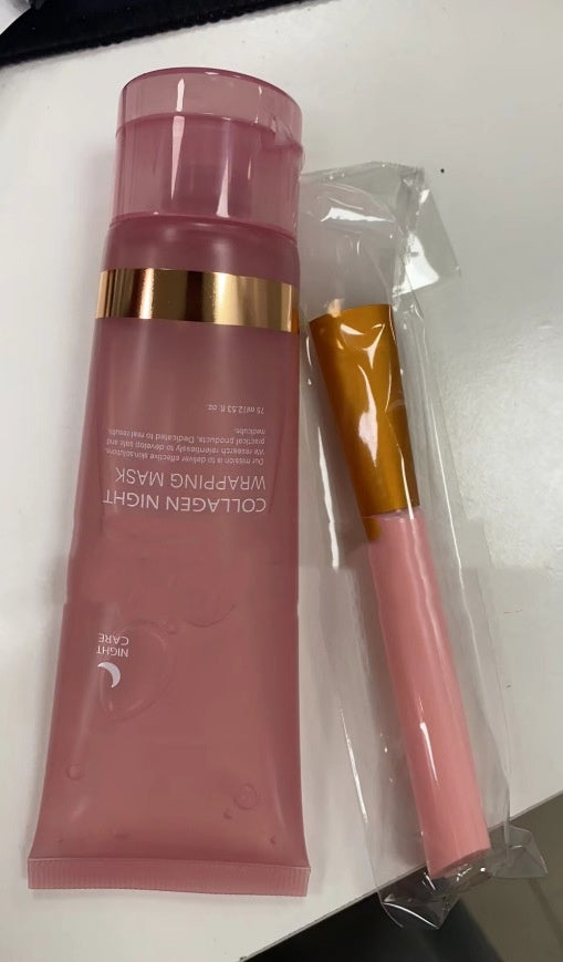 Face Night Mask Collagen Wrapping Mask Natural