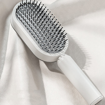 Self Cleaning Hair Brush For Women One-key