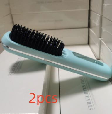 2 In 1 Straight Hair Comb Wireless Hair Straightener Brush