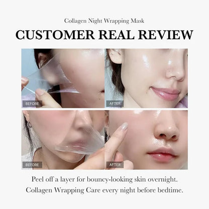 Face Night Mask Collagen Wrapping Mask Natural