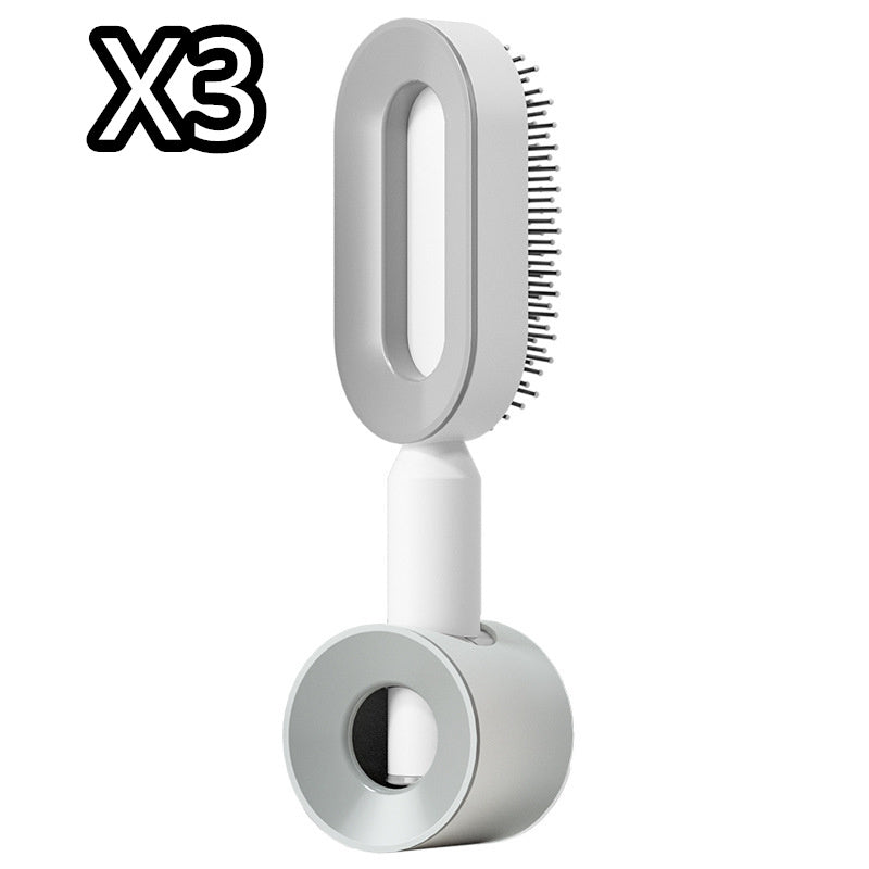 Self Cleaning Hair Brush For Women One-key