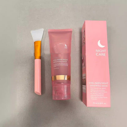 Face Night Mask Collagen Wrapping Mask Natural