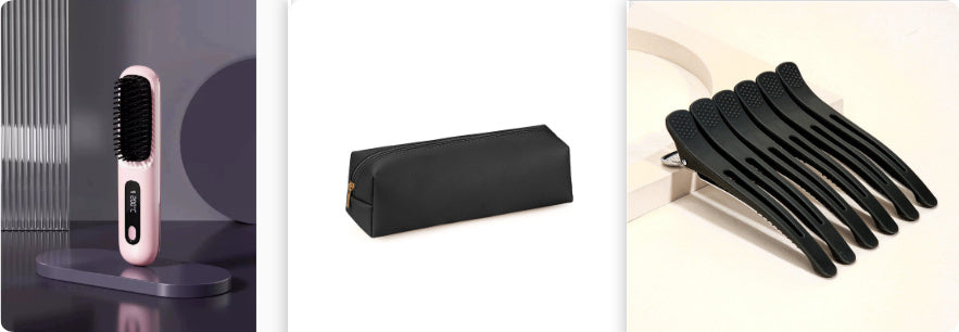 2 In 1 Straight Hair Comb Wireless Hair Straightener Brush