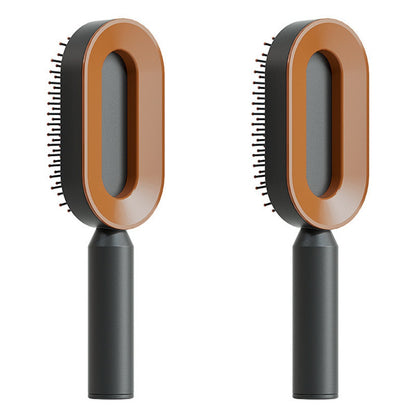 Self Cleaning Hair Brush For Women One-key