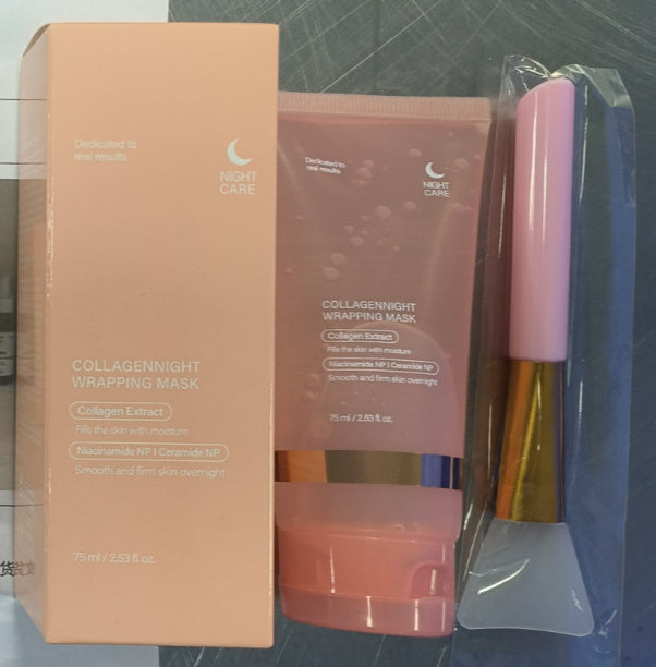 Face Night Mask Collagen Wrapping Mask Natural