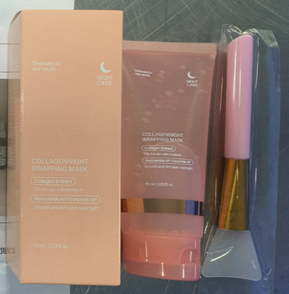 Face Night Mask Collagen Wrapping Mask Natural