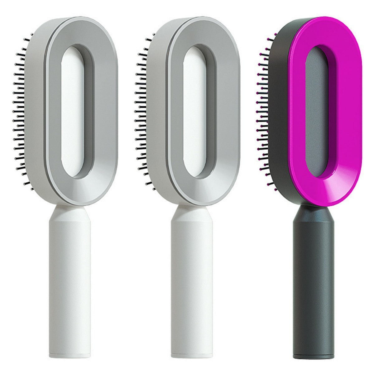 Self Cleaning Hair Brush For Women One-key
